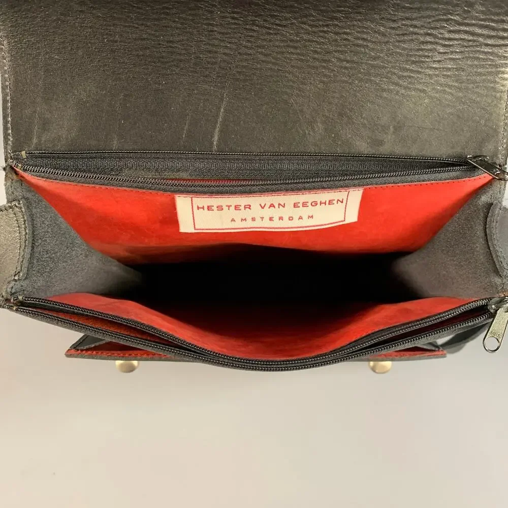 HESTER VAN EEGHEN Black Leather Cross Body Bags